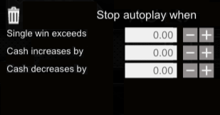 autoplay options panel